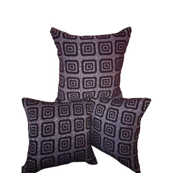 black and grey pillow